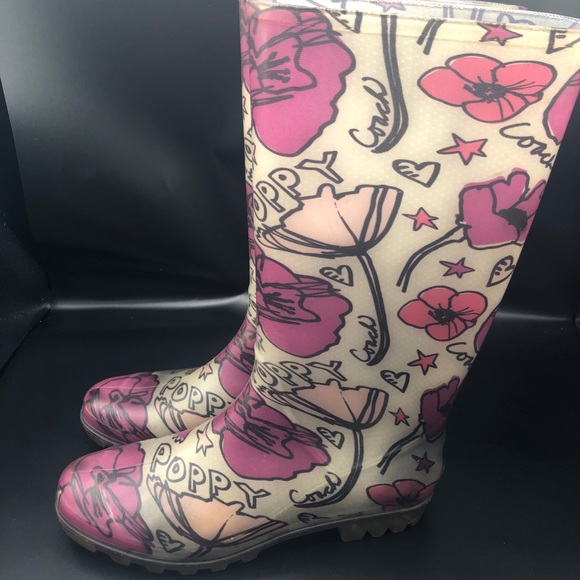 Coach rain boots